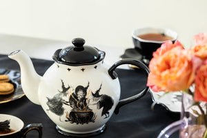 Halloween Witches Brew 40oz Teapot with Flying Witch