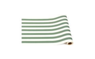 Dark Green Classic Stripe Runner