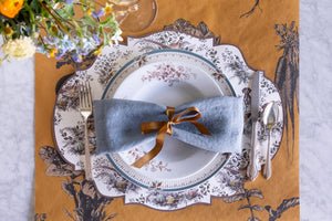 Die Cut Harvest Toile Frame Placemats